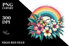 Vintage Tropical Rainbow, 20 oz Tumbler Product Image 2