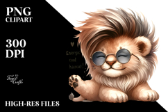 Cute Baby Lion PNG Product Image 2