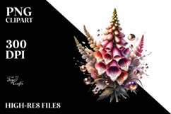 Shiny Material Foxglove Splash | Clipart Product Image 3