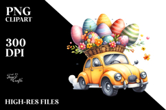 Creative Car with Easter Eggs, High-Quality PNG Product Image 2