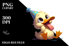 Cartoony Digital Duck PNG Product Image 2