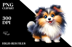 Cute Shetland Sheepdog, Transparent PNG Product Image 2