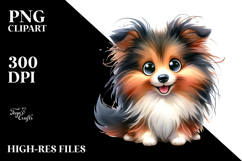Cute Shetland Sheepdog PNG Product Image 2