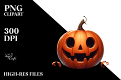 Funny Simple Image with JACK-O&#039;-LANTERN PNG Product Image 2