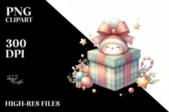 Cute Christmas Gift Box PNG Product Image 3