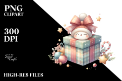 Cute Christmas Gift Box PNG Product Image 2
