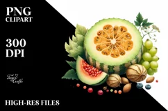 Watercolor Honeydew | Sublimation | Clipart Product Image 1