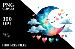Smiling Moon PNG Product Image 2