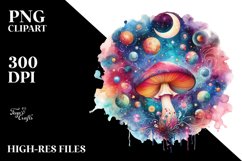 Colorful Magical Mushroom | Clipart Product Image 3