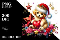 Adorned Puppy on Star, PNG Product Image 2