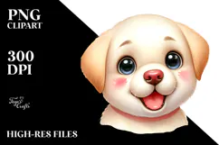 Cute Baby Labrador Retriever, PNG Product Image 2