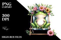 Watercolor Young Frog | Sublimation | Clipart Product Image 3