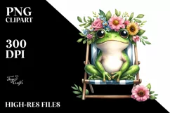 Watercolor Young Frog | Sublimation | Clipart Product Image 3