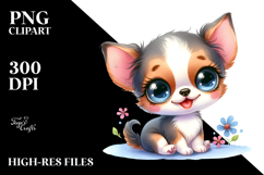 Cute Baby Cartoon Chihuahua PNG Product Image 2