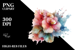 Abstract Pastel Begonia Stained PNG Product Image 2