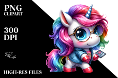 Funny Cute Unicorn PNG Product Image 2