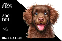 Cute Chesapeake Bay Retriever, Transparent PNG Product Image 2