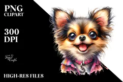 Crazy Fur Chihuahua PNG Product Image 2