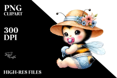 Baby Bee in Beachwear, PNG Product Image 2