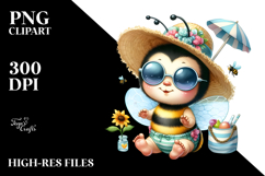 Baby Bee in Beachwear, PNG Product Image 2