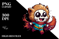 Cute Sugar Skull, Cartoon PNG Product Image 2