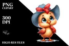 Funny Baby Rooster Hat Clipart Product Image 2