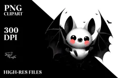 Funny Digital Painting Bat PNG Product Image 2