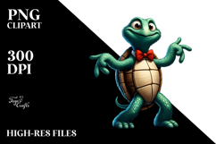 Bow Tie Turtle PNG Product Image 2