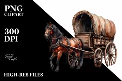 Vintage Dirty Horse Wagon with Stars Product Image 3