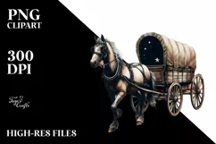 Vintage Dirty Horse Wagon with Stars Product Image 3