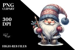 Detailed Winter Gnome PNG Product Image 3