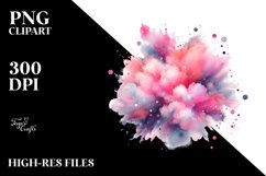 Colorful Pinkish Watercolor Particles | Sublimation | Product Image 1