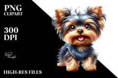 Cute Yorkshire Terrier, Transparent PNG Product Image 2