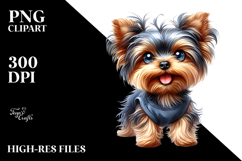 Cute Yorkshire Terrier, Transparent PNG Product Image 2