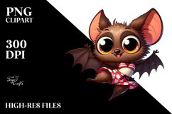 Ridiculously Cute Cartoon Bat PNG Product Image 2