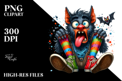 Goofy Werewolf with Mismatched Shoes PNG Product Image 2