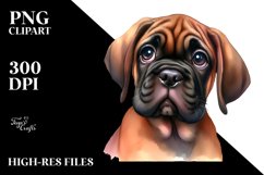 Baby Mastiff Caricature | Sublimation Clipart Product Image 3