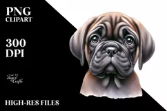 Baby Mastiff Caricature | Sublimation Clipart Product Image 3