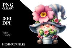Adorable Gnome with Big Hat, PNG Product Image 2