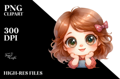 Watercolor Baby Cartoon Brittany PNG Product Image 2