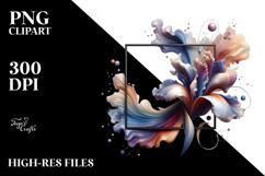 Colorful Iris Made of -like Material PNG Product Image 2