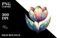 Pastel Wooden Glossy Tulip | Clipart Product Image 1