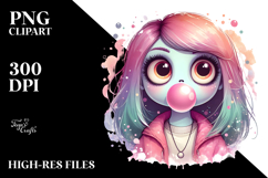 Funny Ghoul Girl, Transparent PNG Product Image 2