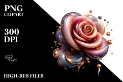 Glossy Rose PNG Product Image 2