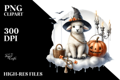 Lamb Halloween Cloud PNG Product Image 2