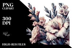 Abstract Detailed Gladiolus Clipart Product Image 3