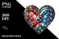 Stained Heart with Metallic PNG Product Image 2