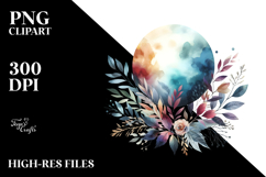 Abstract Moon Foliage Sunglasses | Sublimation | Clipart Product Image 2