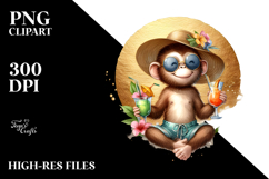 Happy Monkey Drinking Cocktail Product Image 2