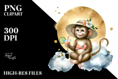 Happy Monkey Drinking Cocktail Product Image 2